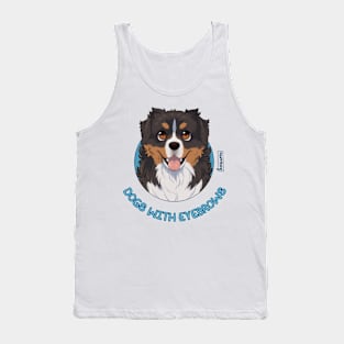 Dogs with Eyebrows - Bernese Mountain Dog Tank Top